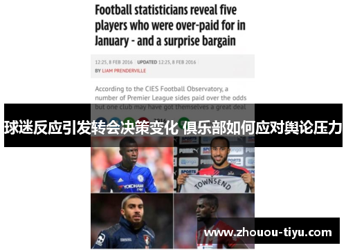 球迷反应引发转会决策变化 俱乐部如何应对舆论压力